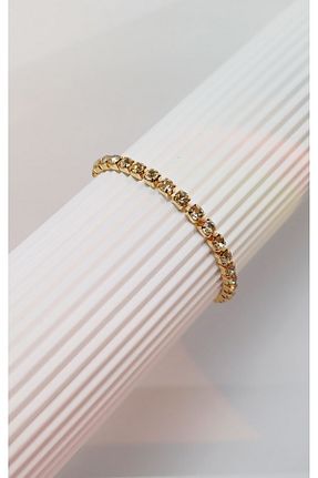 دستبند جواهر طلائی زنانه زیرکن Julesta - کد 816325017