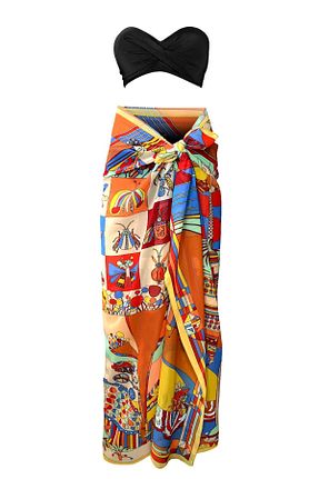 رویه بیکینی سایز بزرگ زرد زنانه گلدار Bolder - کد 947063987