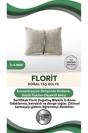 گردنبند جواهر رنگی زنانه سنگ طبیعی OSMANLI DEĞERLİ TAŞ - کد 355581920
