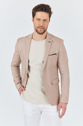 کت بلیزر متالیک مردانه مخلوط کتان Frappoli - کد 936723382