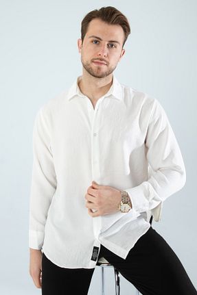 پیراهن سفید مردانه اورسایز YXC - کد 922211822