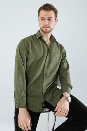 پیراهن سبز مردانه اورسایز YXC - کد 924075794
