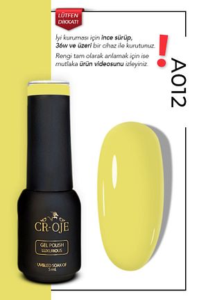 لاک ناخن دائمی زرد CROJE KALICI OJE - کد 828701747