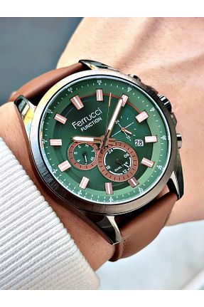 ساعت مچی قهوه ای مردانه 41-45 میلی متر Ferrucci - کد 269580808