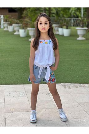 ست بالاتنه و پائین تنه آبی بچه گانه جین DUDOR KİDS - کد 940455014