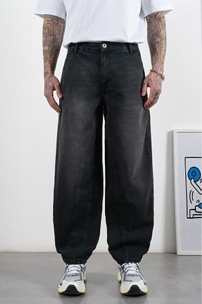 شلوار مشکی مردانه پنبه ای GRJ denim - کد 929246107