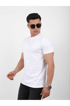 تیشرت سفید مردانه اسلیم فیت Pientro - کد 941980741