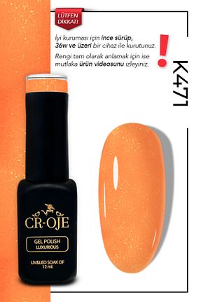 لاک ناخن دائمی نارنجی CROJE KALICI OJE - کد 824715550
