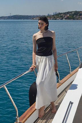 لباس سفید زنانه بافتنی MARKALİSTE - کد 934060472
