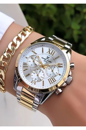 ساعت مچی طلائی زنانه 36-40 میلی متر Daniel Klein - کد 350883200