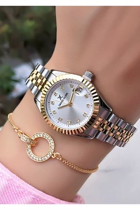 ساعت مچی طلائی زنانه 36-40 میلی متر Daniel Klein - کد 330480340