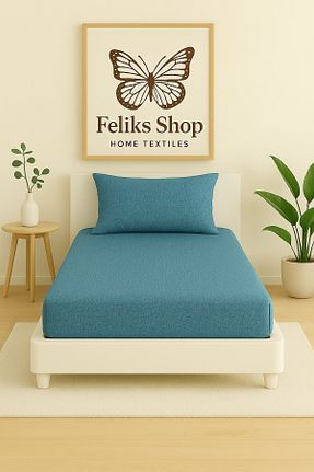 ست ملحفه تکنفره سبز کش دار Home - کد 940288013