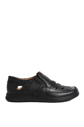 صندل مشکی مردانه پاشنه تخت Greyybull Shoes - کد 925847535