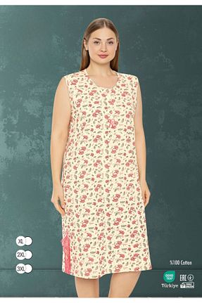 لباس شب سایز بزرگ زنانه گلدار MİSS LOLİTA - کد 898542718