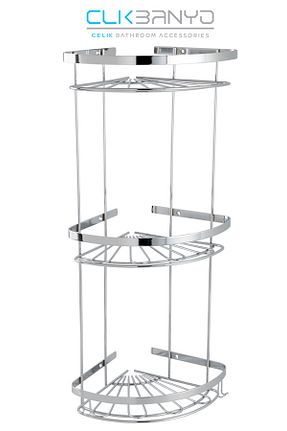 نظم دهنده حمام بژ استیل ضد زنگ ÇELİK BANYO - کد 354048373