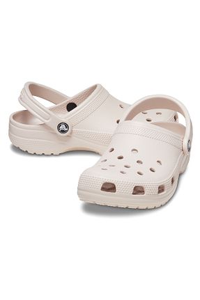 صندل بژ زنانه پاشنه تخت Crocs - کد 820313297
