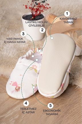 پاپوش رنگی بچه گانه پارچه ای Buude Kids - کد 947786287