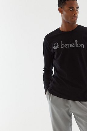 بالاتنه راحتی مشکی مردانه پنبه ای United Colors of Benetton - کد 778524452
