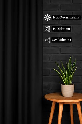 پرده زمینه مشکی پلی استر ladinev - کد 946659035