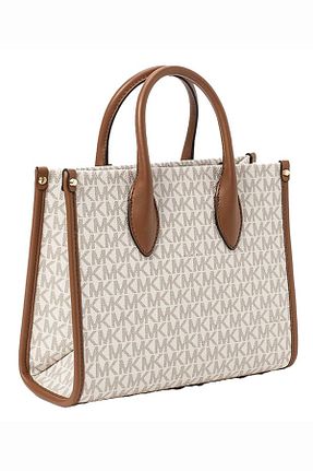 کیف پستچی بژ زنانه چرم مصنوعی Michael Kors - کد 857177490