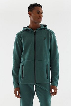سوئیشرت سبز مردانه ساده United Colors of Benetton - کد 778525373