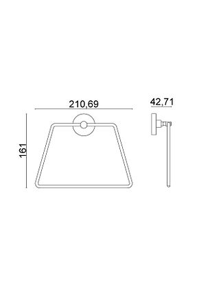 آویز حمام سفید ÇELİK BANYO - کد 311727633