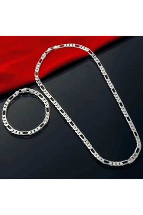 گردنبند استیل ( فولاد ) طوسی مردانه استیل (فولاد) Satürn Silver Kuyumculuk - کد 946723413