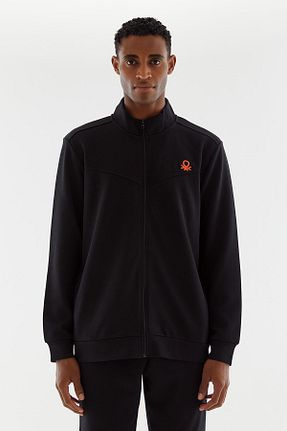 سوئیشرت اسپرت مشکی مردانه رگولار United Colors of Benetton - کد 770378988