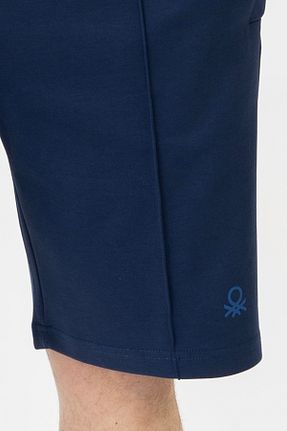 شلوارک و برمودا سرمه ای مردانه بافتنی United Colors of Benetton - کد 851452029