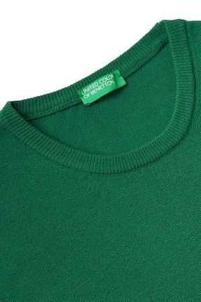 پلیور سبز مردانه ساده United Colors of Benetton - کد 772834038