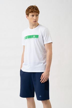 تیشرت سفید مردانه رگولار United Colors of Benetton - کد 833427570