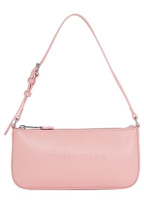 کیف دوشی صورتی زنانه چرم مصنوعی Tommy Hilfiger - کد 841324798