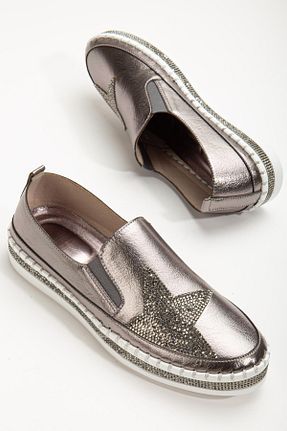 کفش اسنیکر طلائی زنانه پارچه ای SUİNS SHOES - کد 805517440