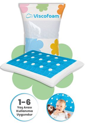 بالش و روبالشی کودک و نوزاد سفید پلی استر ویسکوز پنبه ای Viscofoam - کد 2973450