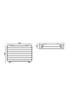 نظم دهنده حمام بژ استیل ضد زنگ ÇELİK BANYO - کد 311718141