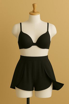شلوارک ساحلی مشکی زنانه مخلوط پلی استر Stail Moda - کد 940052741
