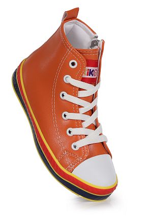 کفش اسنیکر نارنجی بچه گانه بند دار Kiko Kids - کد 888121397