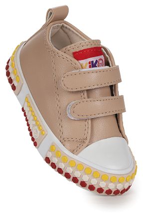 کفش اسنیکر بژ بچه گانه چسبی Kiko Kids - کد 848145069