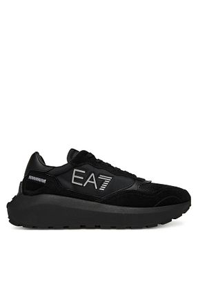 کفش اسنیکر مشکی مردانه بند دار Emporio Armani - کد 947988048