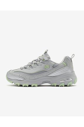 کفش اسنیکر طوسی زنانه بند دار Skechers - کد 923893099