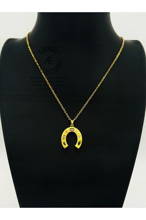 گردنبند جواهر طلائی زنانه استیل ضد زنگ Daynav - کد 932565894