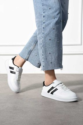 کفش اسنیکر سفید زنانه چسبی GAK RUN - کد 935737472