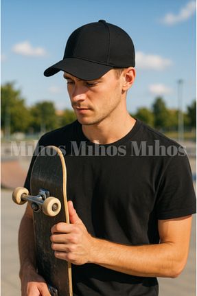کلاه مشکی زنانه پنبه ای Mihos - کد 928648867