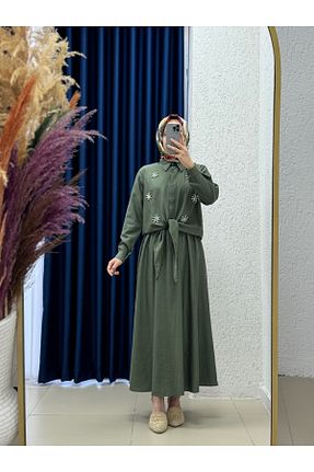 ست بالاتنه و پائین تنه حجاب رنگی زنانه رگولار MİHRA STORE - کد 940991428