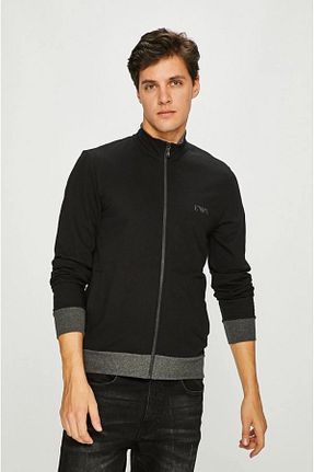 سوئیشرت مشکی مردانه ساده Emporio Armani - کد 862833719