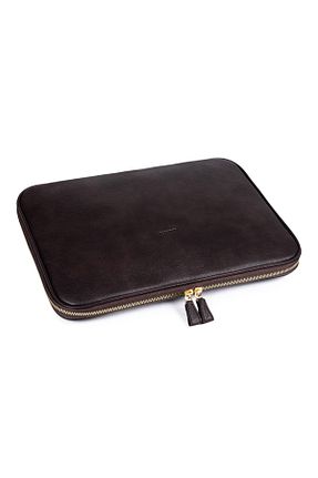 کیف لپ تاپ و مدارک قهوه ای زنانه چرم مصنوعی mussen - کد 903287529