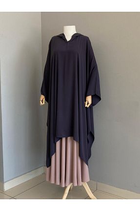 پانچو حجاب طوسی زنانه بافتنی bassell - کد 926700883