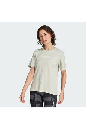 تیشرت اسپرت سبز زنانه رگولار adidas - کد 930463989