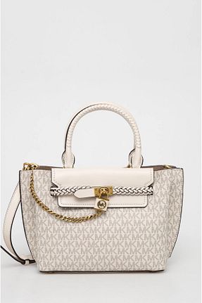 کیف دوشی بژ زنانه چرم مصنوعی Michael Kors - کد 843060105