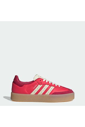 کفش اسنیکر قرمز زنانه بند دار adidas - کد 902731830